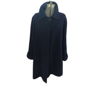 Size 12 Lorne Mitchel pure virgin rolling cashmere dress jacket